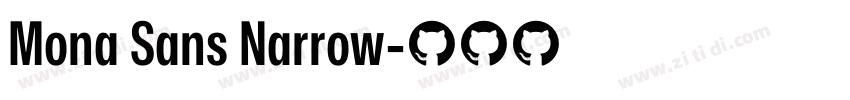 Mona Sans Narrow字体转换